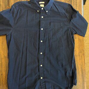 GAP Standard Fit Oxford Shirt Navy Blue Size L Description: